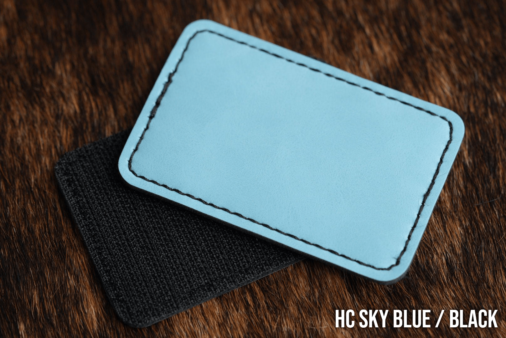 Hook & Loop Premium Leatherette® Patches - 2"x3" Rectangle - LoneStar Adhesive