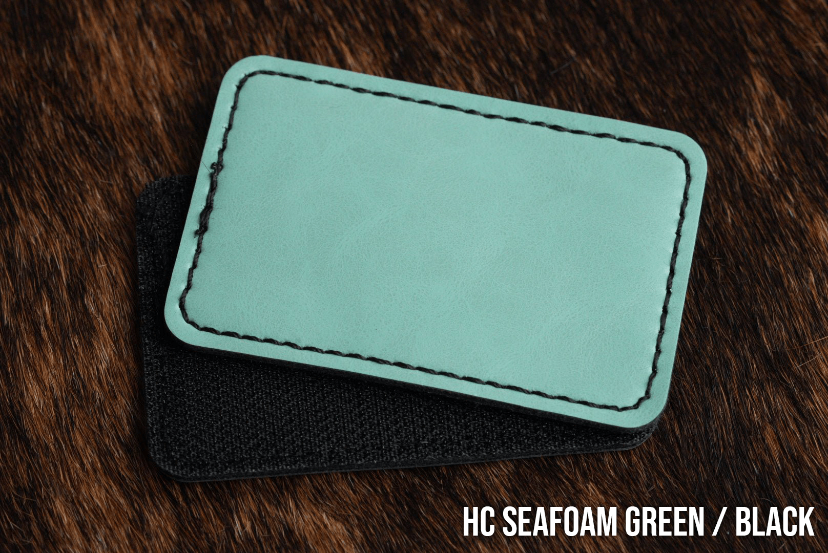 Hook & Loop Premium Leatherette® Patches - 2"x3" Rectangle - LoneStar Adhesive