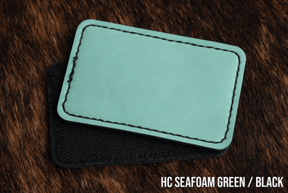 Hook & Loop Premium Leatherette® Patches - 2"x3" Rectangle - LoneStar Adhesive