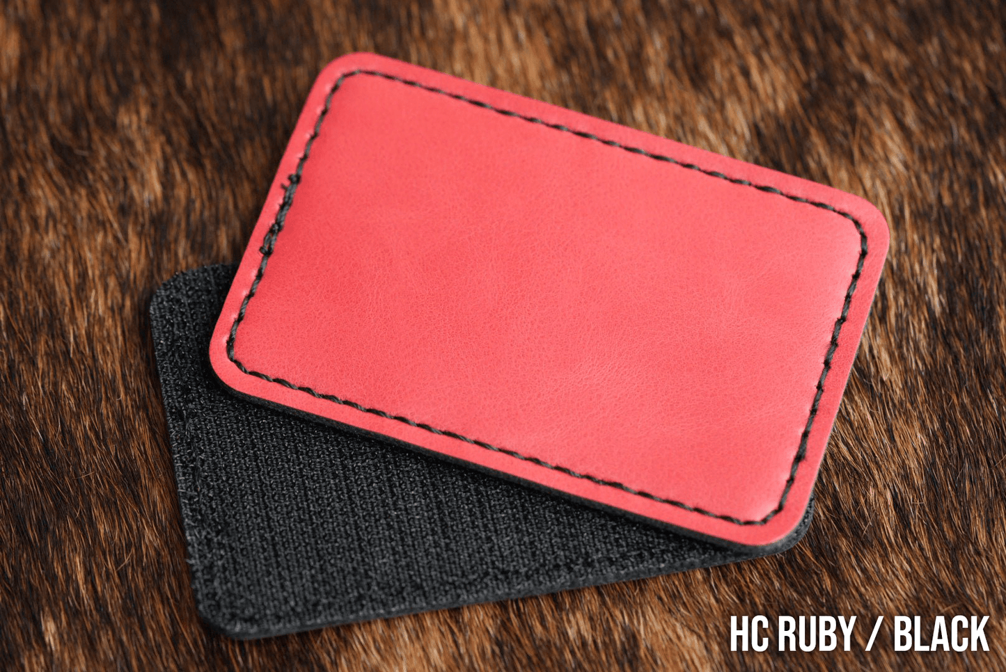 Hook & Loop Premium Leatherette® Patches - 2"x3" Rectangle - LoneStar Adhesive