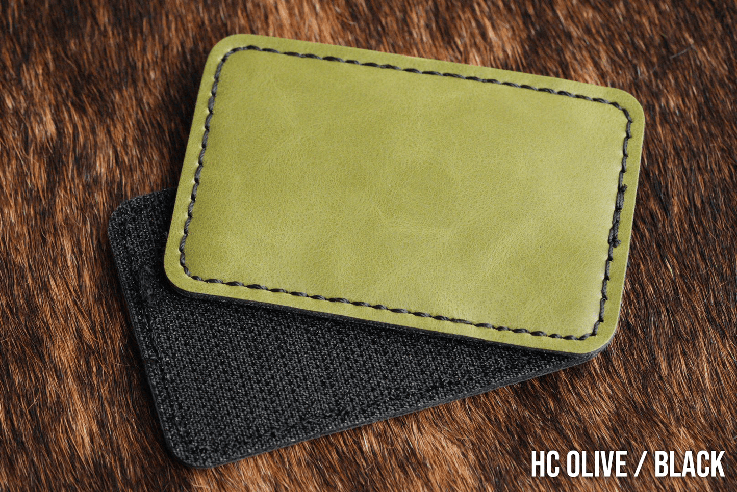 Hook & Loop Premium Leatherette® Patches - 2"x3" Rectangle - LoneStar Adhesive