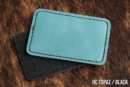 Hook & Loop Premium Leatherette® Patches - 2"x3" Rectangle - LoneStar Adhesive