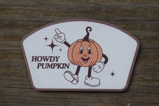 "Howdy Pumpkin" UV Printed Patches - LoneStar Adhesive