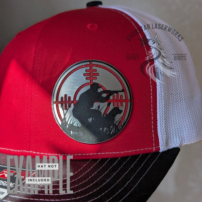 Redline Hunter Stainless Acrylic Patch