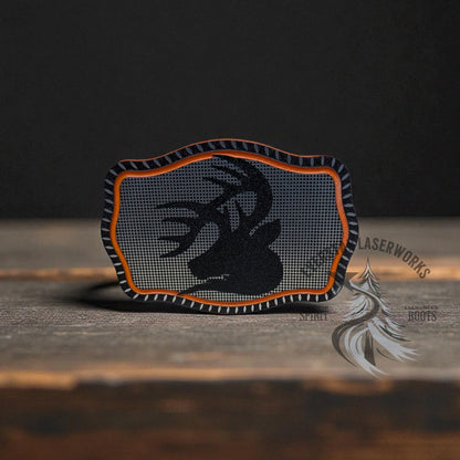 Hunter’s Edge Buck Stainless Acrylic Patch - LoneStar Adhesive