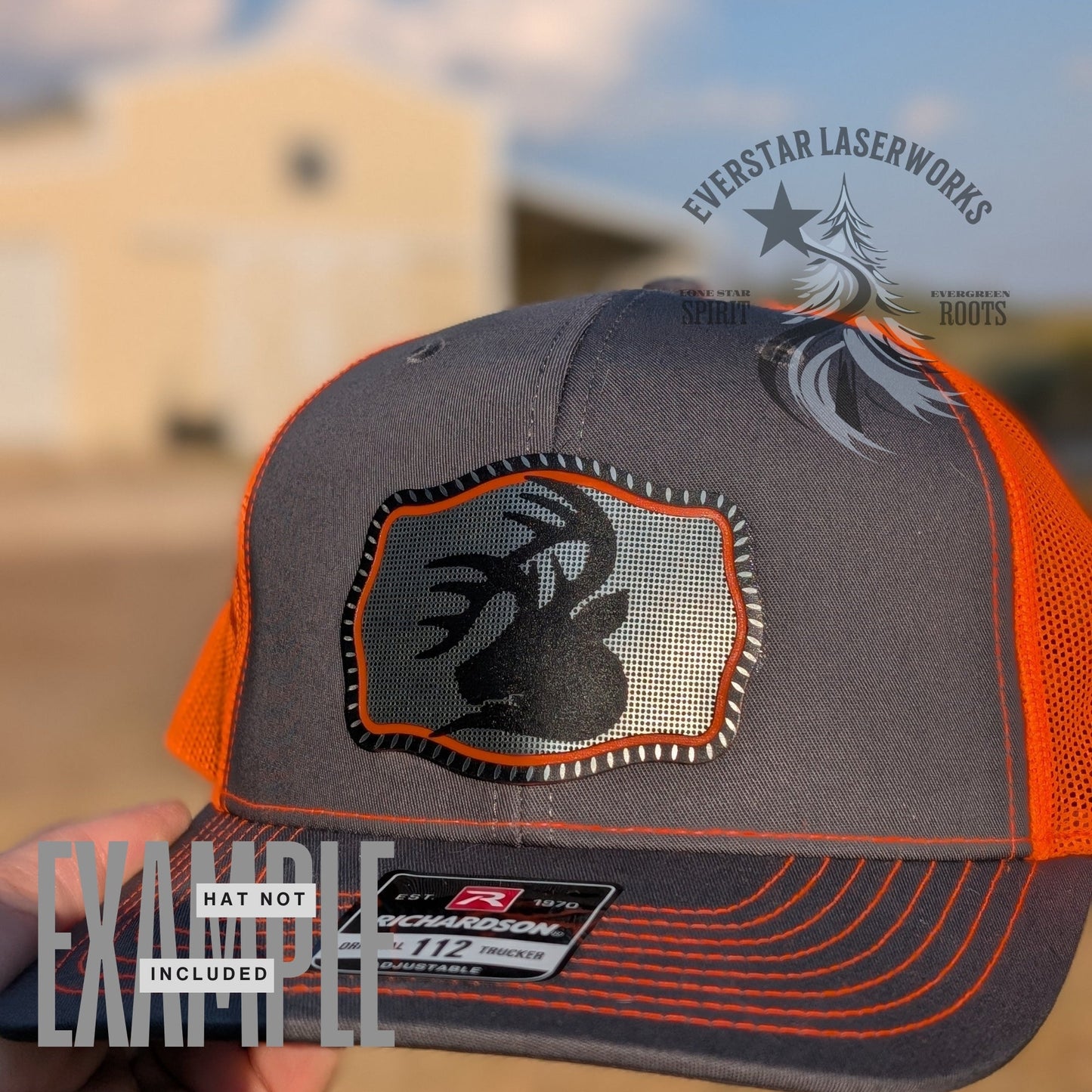 Hunter’s Edge Buck Stainless Acrylic Patch - LoneStar Adhesive