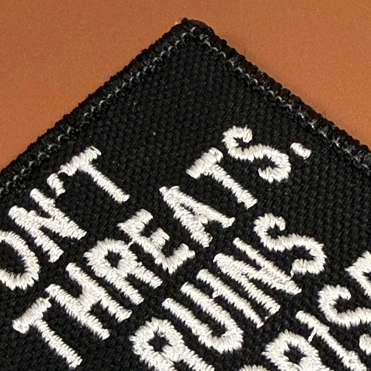 I Don't Make Threats, That Ruins The Surprise Funny Morale Patch, 2x3" | Made in USA | VELCRO® Brand Hook Backing - LoneStar Adhesive