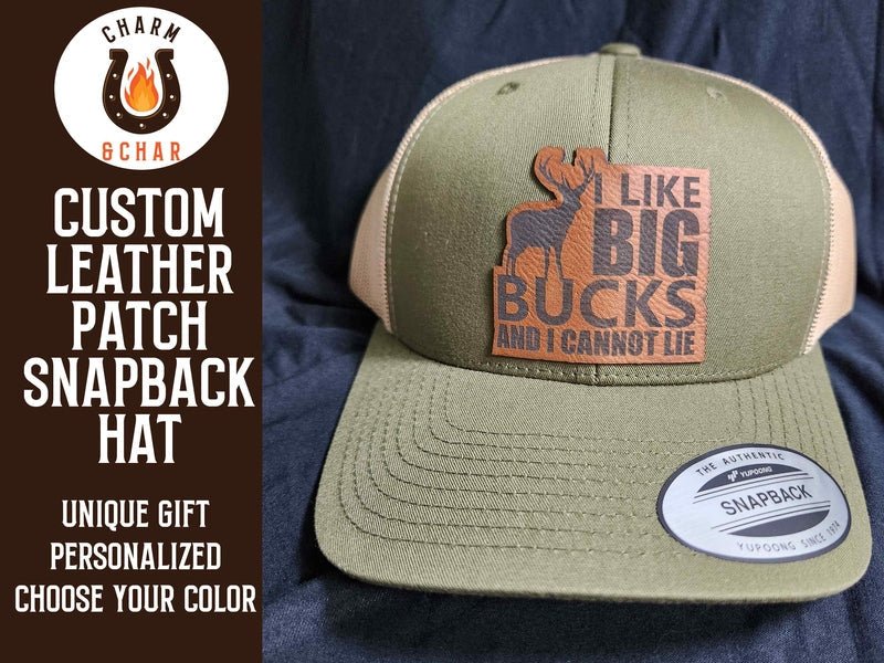 I Like Big Bucks and I Cannot Lie Leather Patch Trucker Hats - Classic Colors - #LoneStar Adhesive#