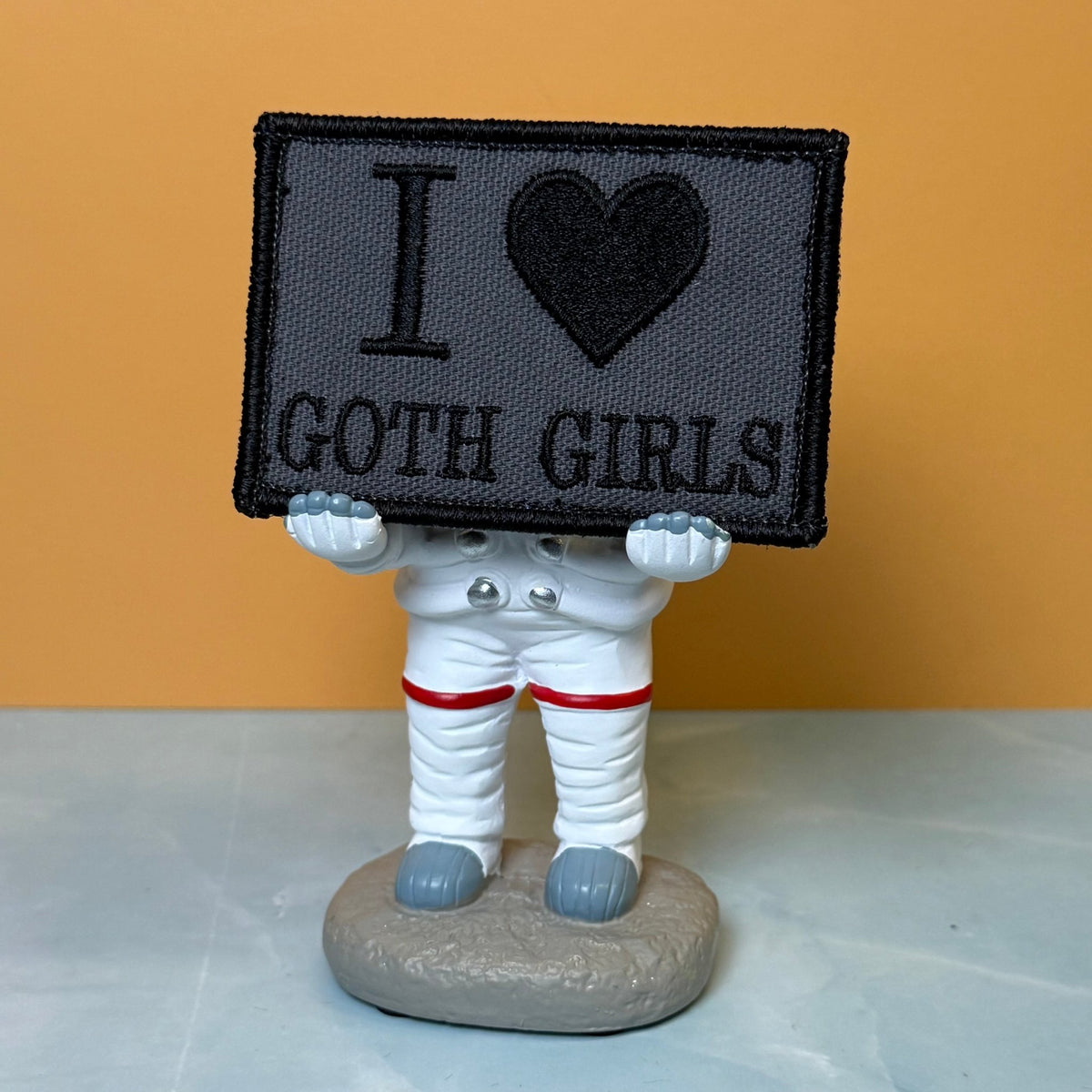 I Love Goth Girls Funny Morale Patch, 2x3" | Made in USA | VELCRO® Brand Hook Backing - #LoneStar Adhesive#
