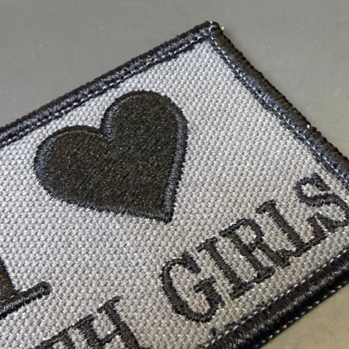 I Love Goth Girls Funny Morale Patch, 2x3" | Made in USA | VELCRO® Brand Hook Backing - #LoneStar Adhesive#