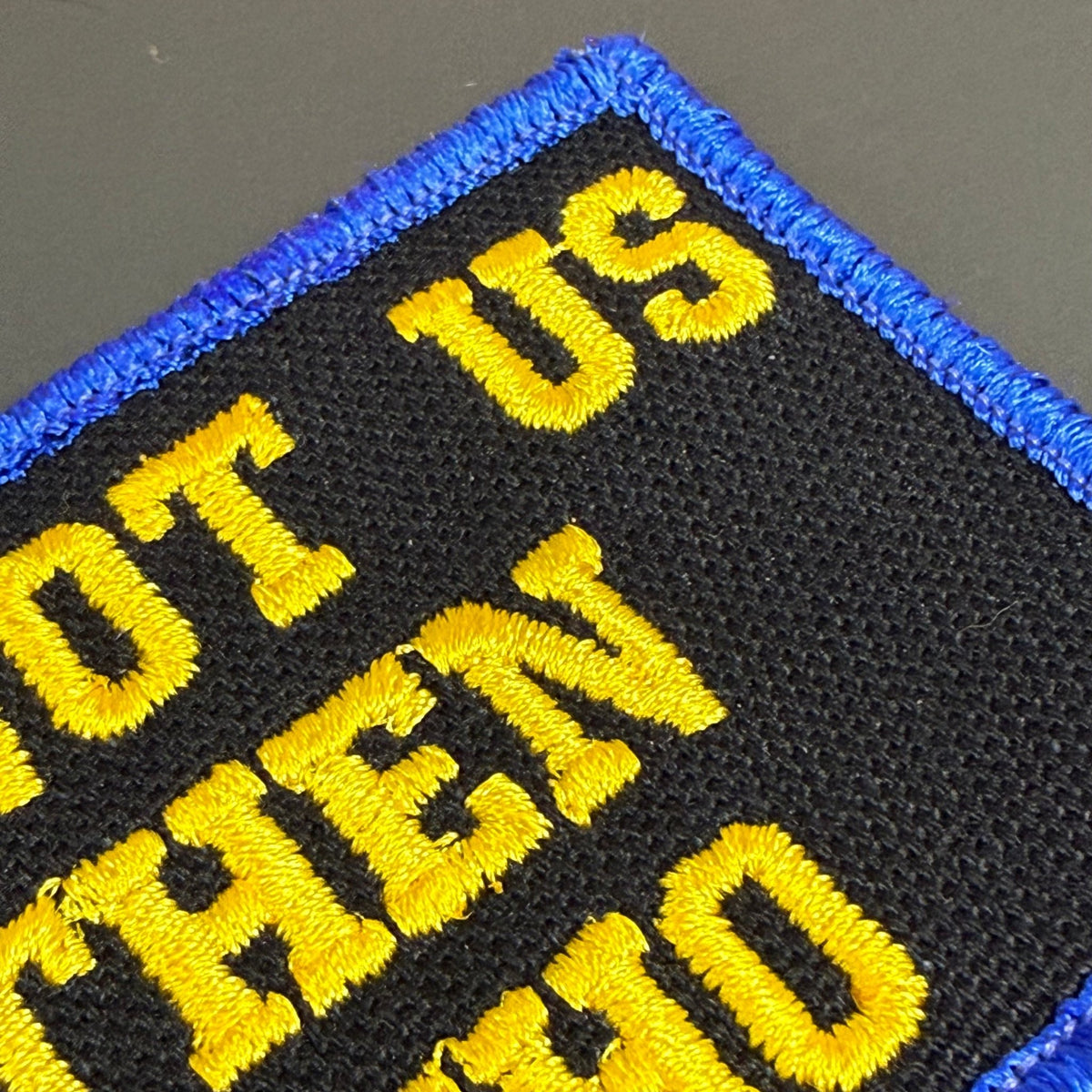 If Not Us Then Who Morale Patch, 2x3" | Made in USA | VELCRO® Brand Hook Backing - LoneStar Adhesive
