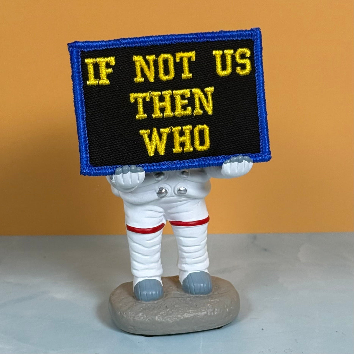 If Not Us Then Who Morale Patch, 2x3" | Made in USA | VELCRO® Brand Hook Backing - LoneStar Adhesive