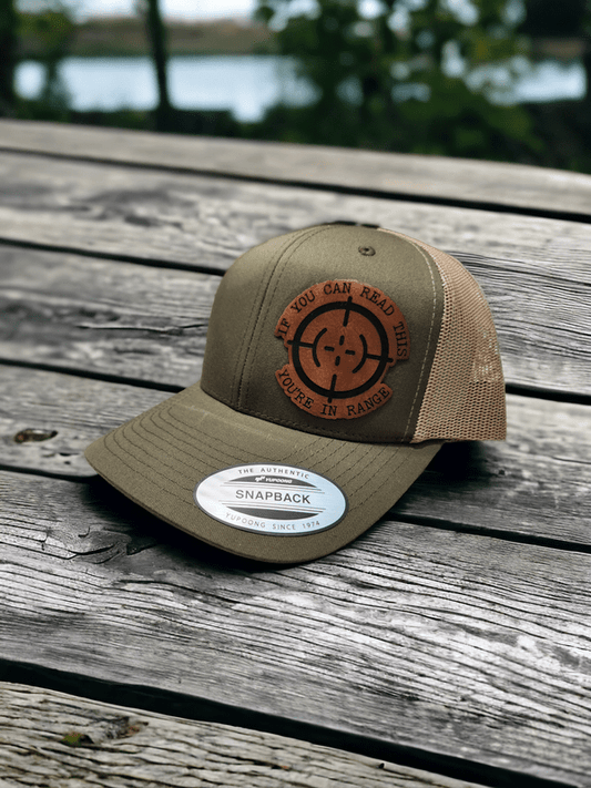 If You Can Read This, You're in Range Leather Patch Hat - #LoneStar Adhesive#