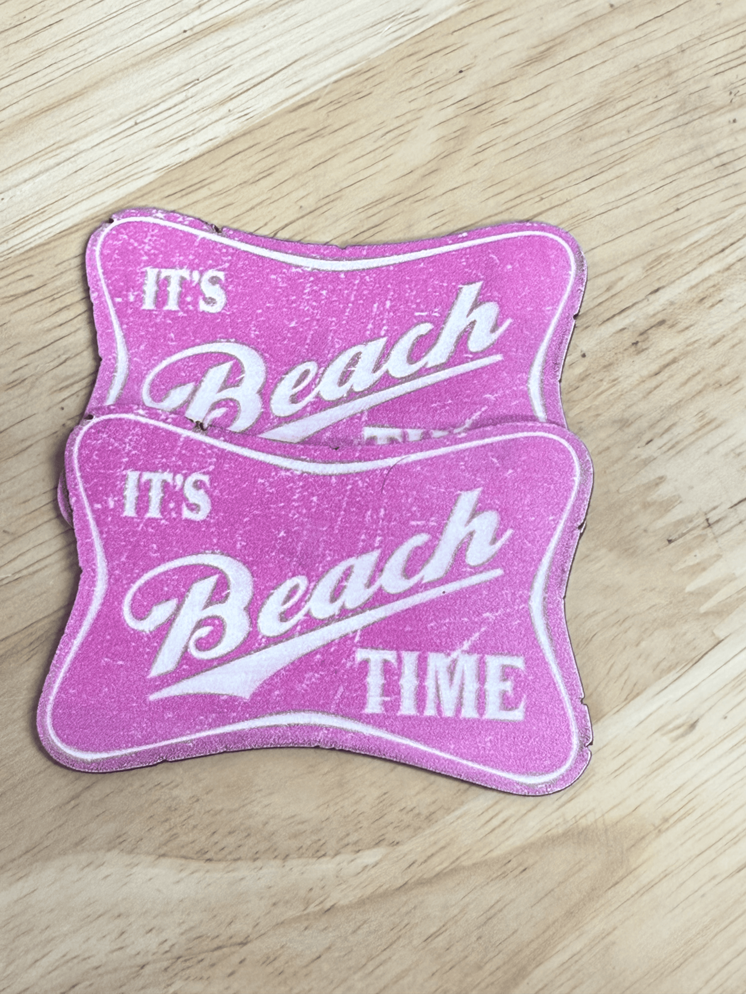 Its Beach Time UV Printed Hat Patch - LoneStar Adhesive