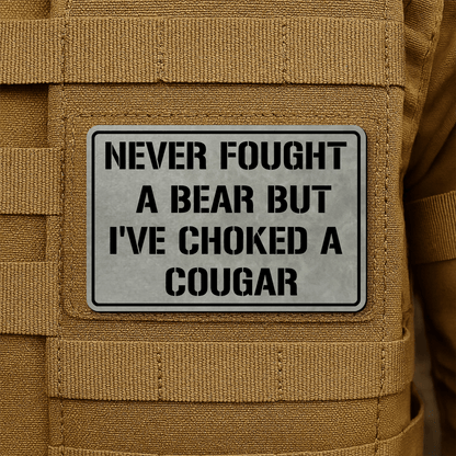 I’ve Choked A Cougar Morale Patch 2"x3" Hook & Loop | Made in USA - LoneStar Adhesive