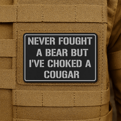 I’ve Choked A Cougar Morale Patch 2"x3" Hook & Loop | Made in USA - LoneStar Adhesive