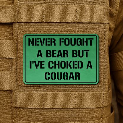 I’ve Choked A Cougar Morale Patch 2"x3" Hook & Loop | Made in USA - LoneStar Adhesive