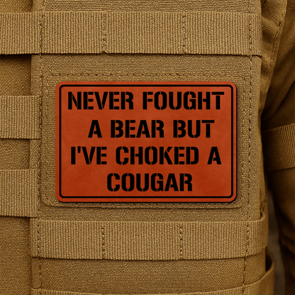 I’ve Choked A Cougar Morale Patch 2"x3" Hook & Loop | Made in USA - LoneStar Adhesive