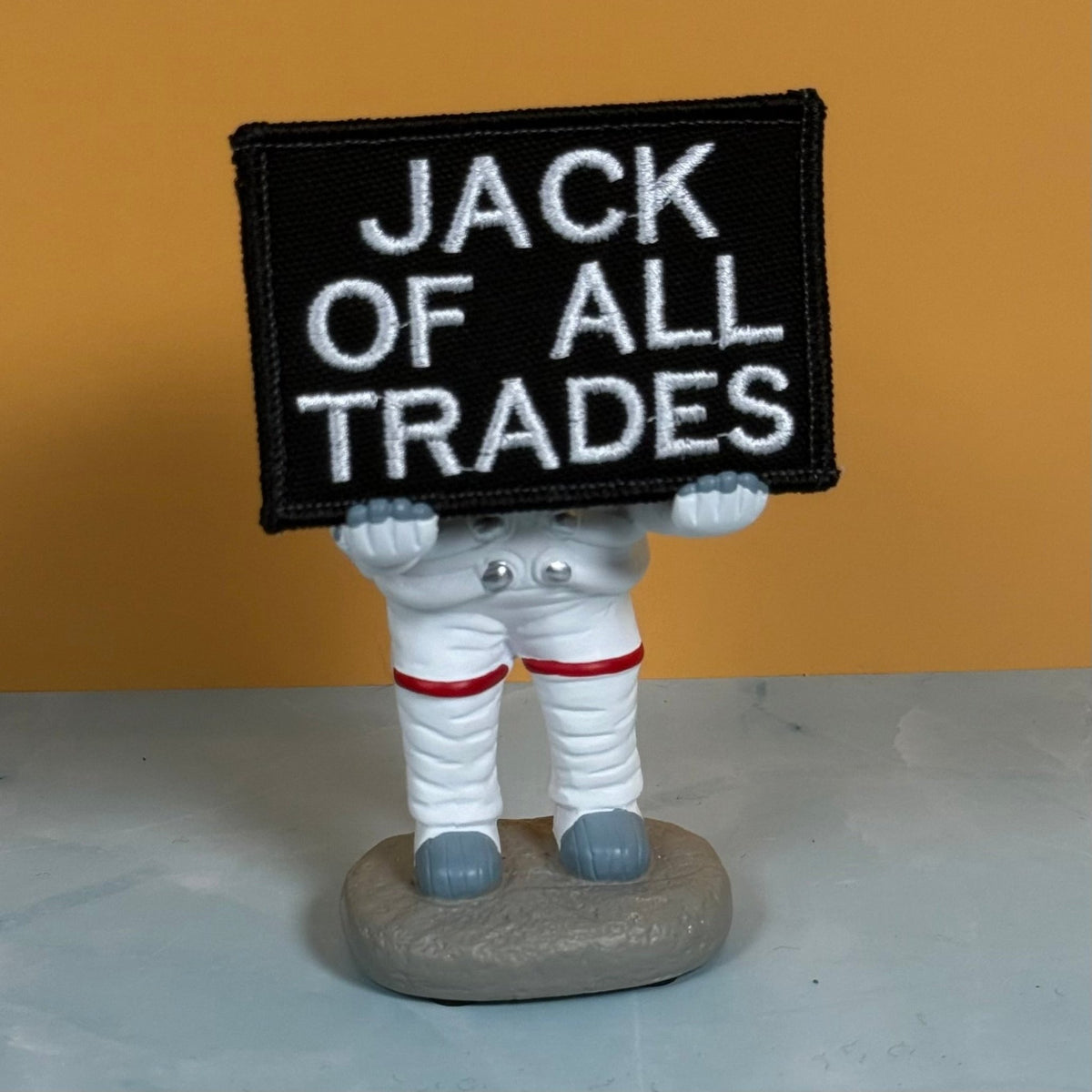 Jack Of All Trades Funny Morale Patch, 2x3" | Made in USA | VELCRO® Brand Hook Backing - LoneStar Adhesive