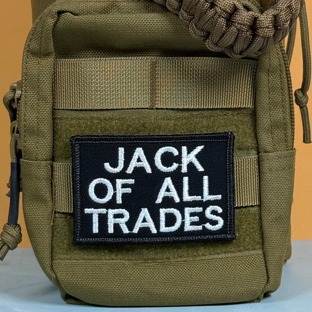Jack Of All Trades Funny Morale Patch, 2x3" | Made in USA | VELCRO® Brand Hook Backing - LoneStar Adhesive