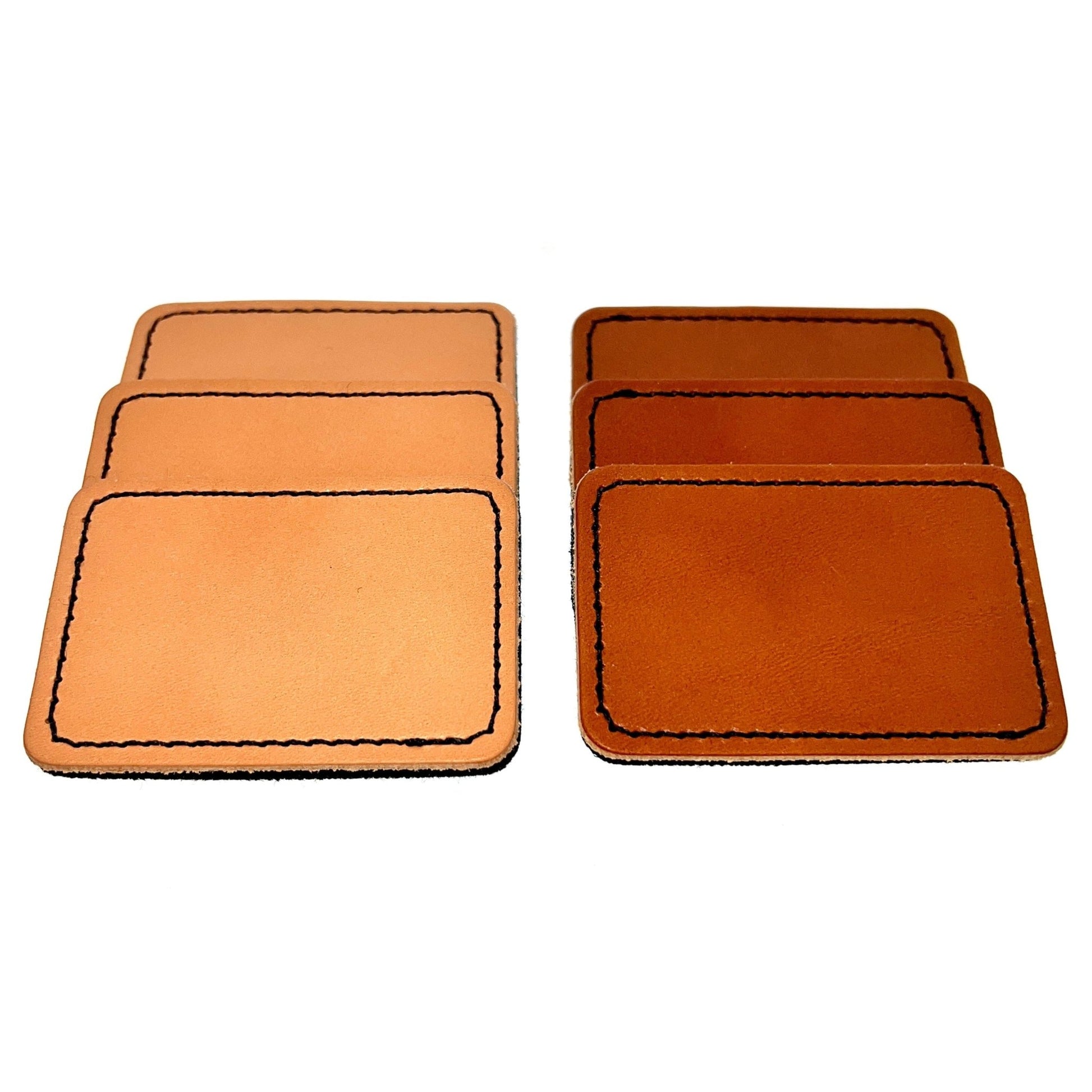Jersey Tan Stitched Leather Hook & Loop Patches - #LoneStar Adhesive#