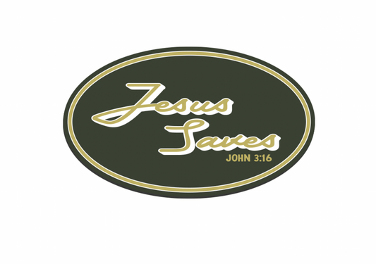 "Jesus Saves" UV Printed Patches - LoneStar Adhesive