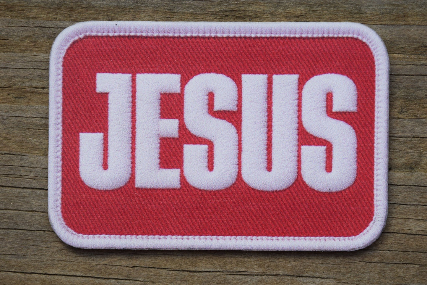 "JESUS" UV Printed Patches - LoneStar Adhesive