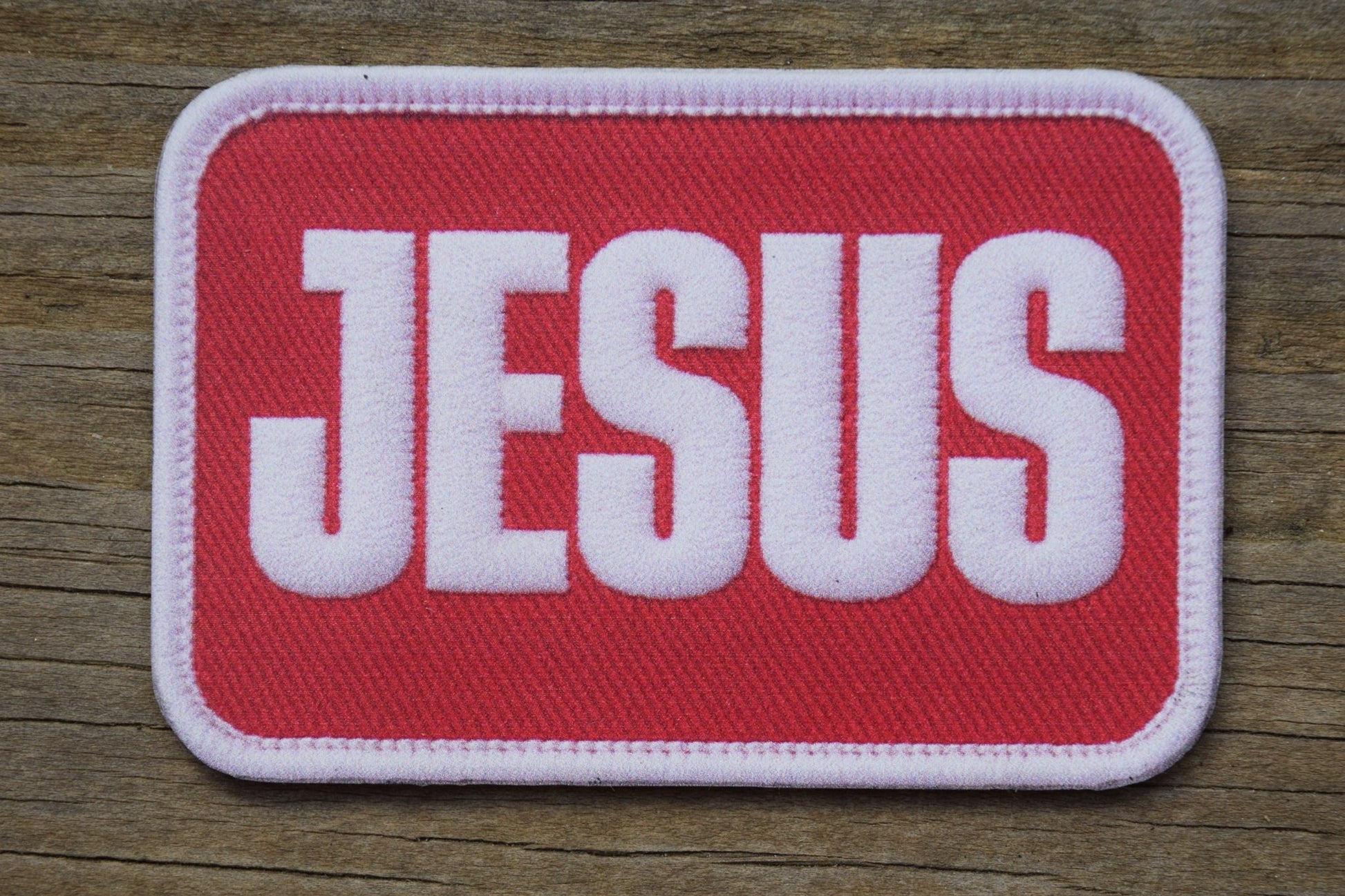 "JESUS" UV Printed Patches - LoneStar Adhesive