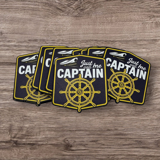 Just Call Me Captain - UV Printed Patch - LoneStar Adhesive