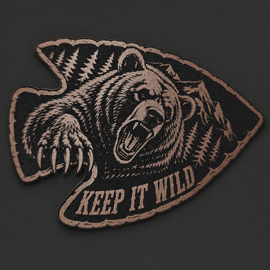 Keep It Wild Bear Arrowhead (Digital File Only) - LoneStar Adhesive