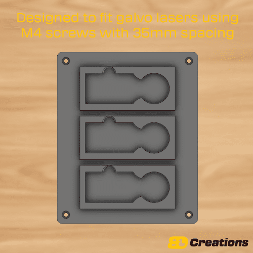 Keychain Jig for Galvo Laser - LoneStar Adhesive