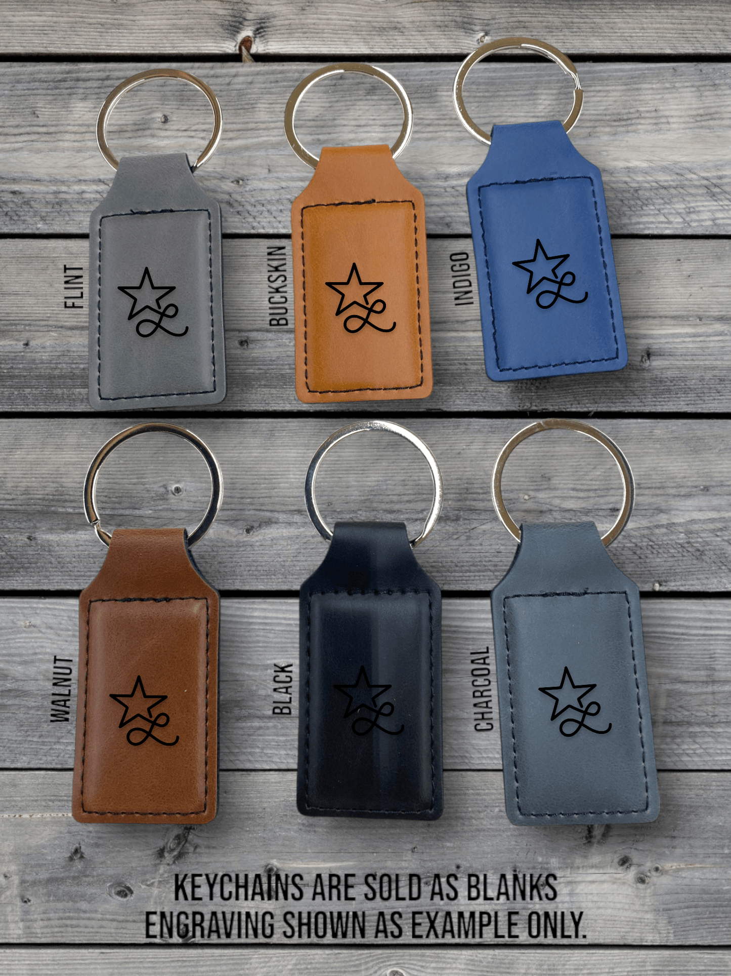 Keychains: Heritage Collection Premium Leatherette™ - #LoneStar Adhesive#