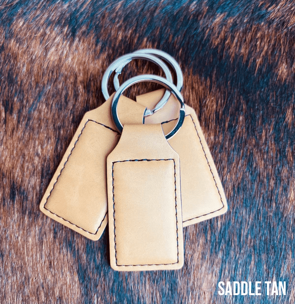 Keychains: Premium Leatherette® (10pk) - LoneStar Adhesive