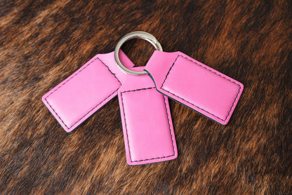 Keychains: Premium Leatherette® - #LoneStar Adhesive#