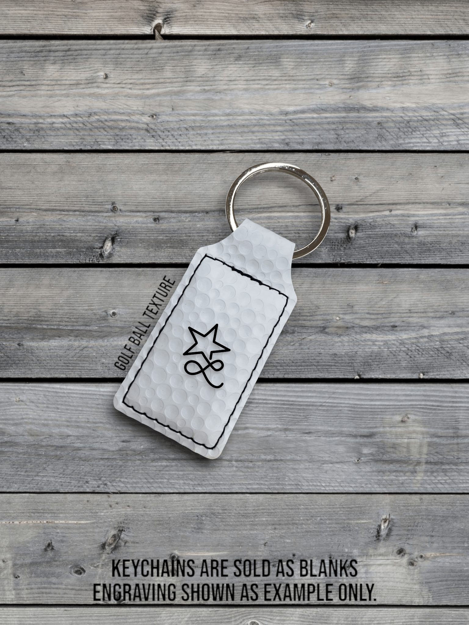 Keychains: Premium Leatherette® - #LoneStar Adhesive#