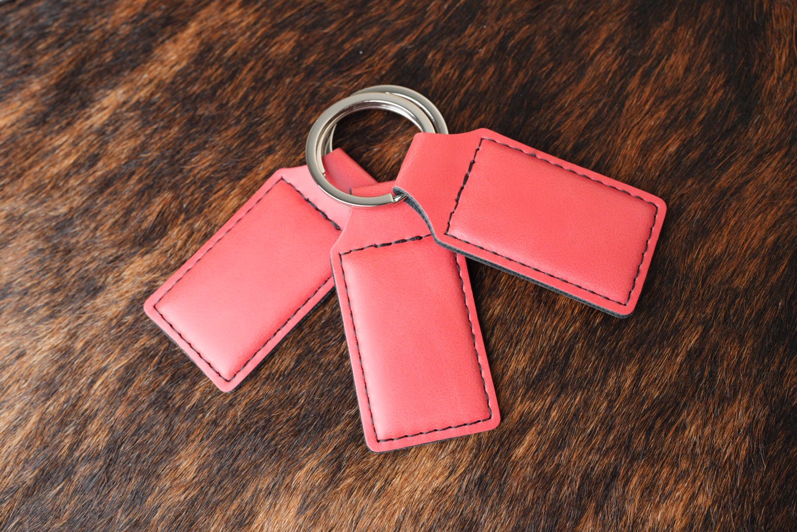 Keychains: Premium Leatherette® - #LoneStar Adhesive#