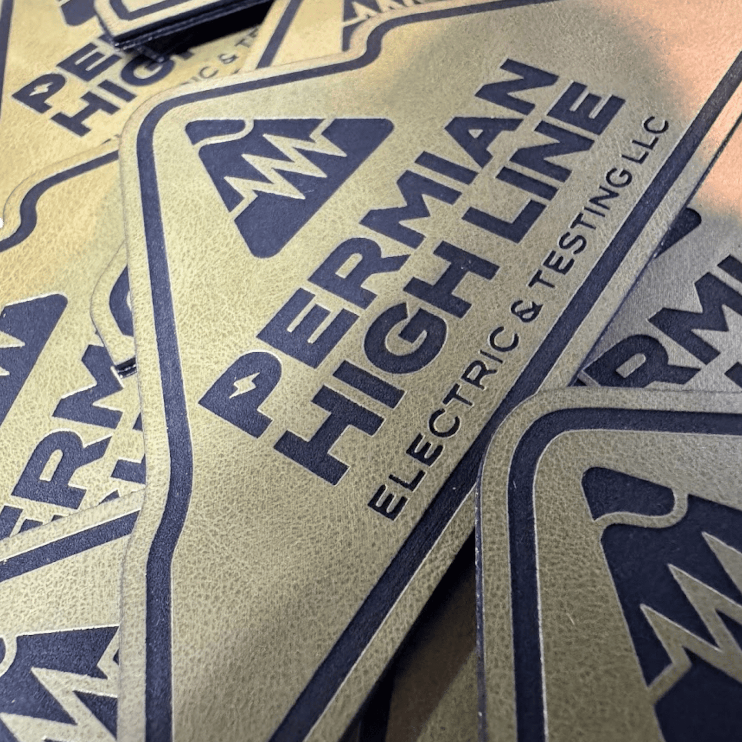 Laser Engraved Leatherette Patches - LoneStar Adhesive