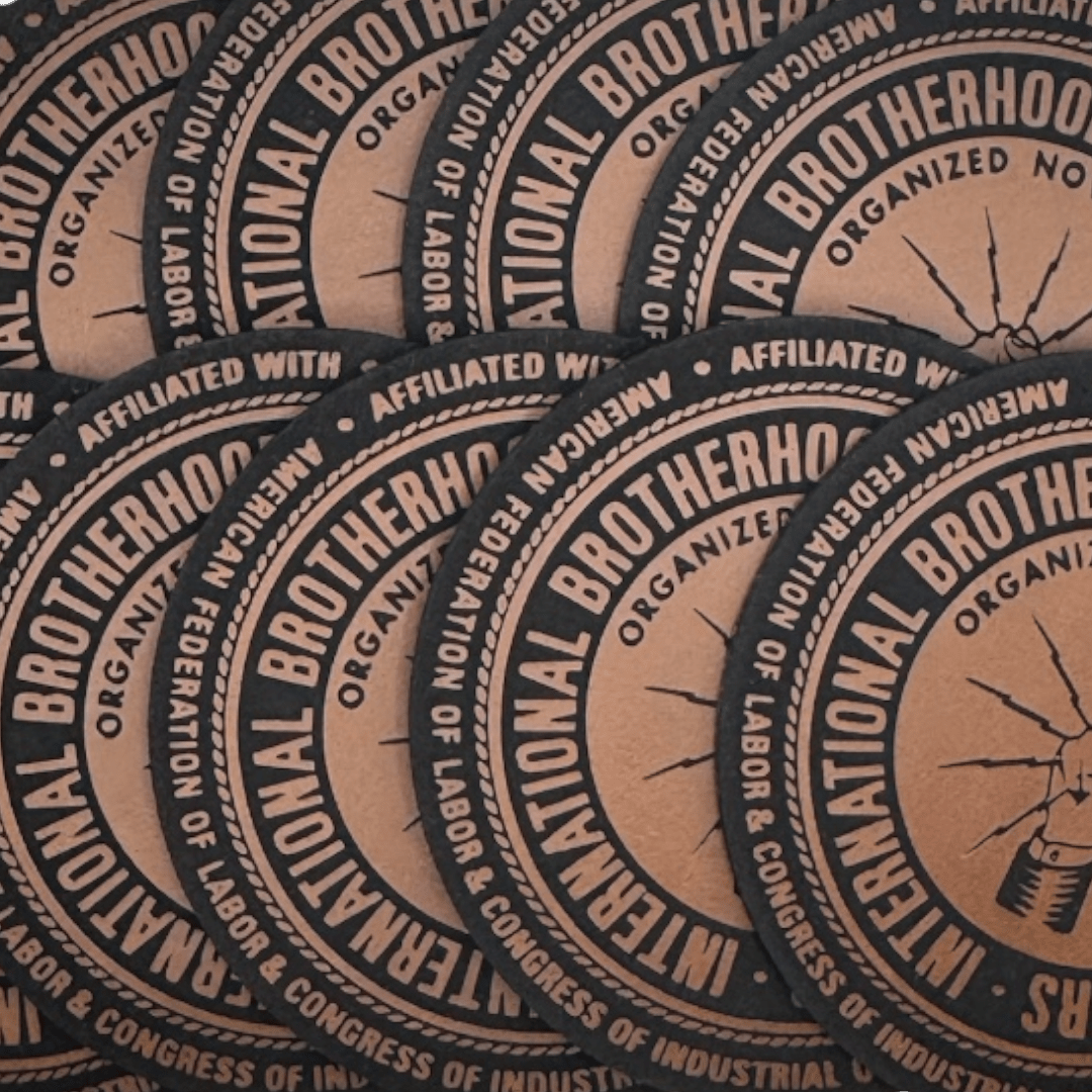 Laser Engraved NO - FOAM Leatherette Patches - LoneStar Adhesive