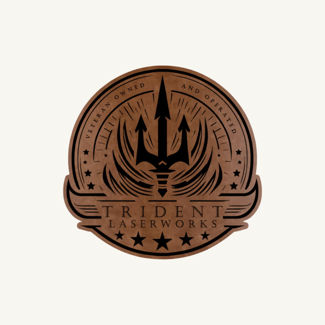 Laser Engraved NO - FOAM Leatherette Patches - LoneStar Adhesive