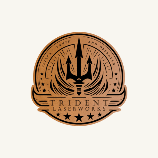 Laser Engraved NO - FOAM Leatherette Patches - LoneStar Adhesive