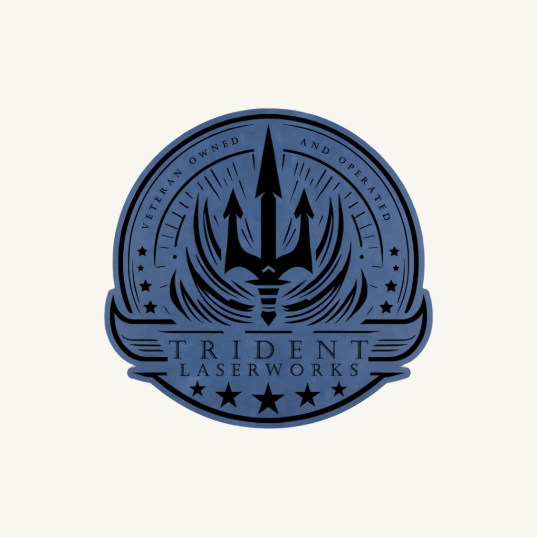 Laser Engraved NO - FOAM Leatherette Patches - LoneStar Adhesive