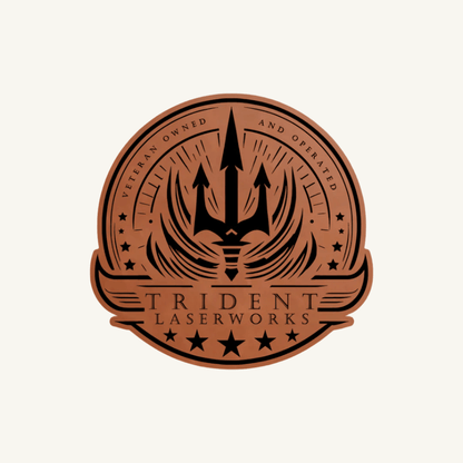 Laser Engraved NO - FOAM Leatherette Patches - LoneStar Adhesive