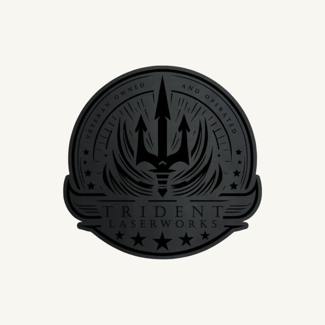 Laser Engraved NO - FOAM Leatherette Patches - LoneStar Adhesive