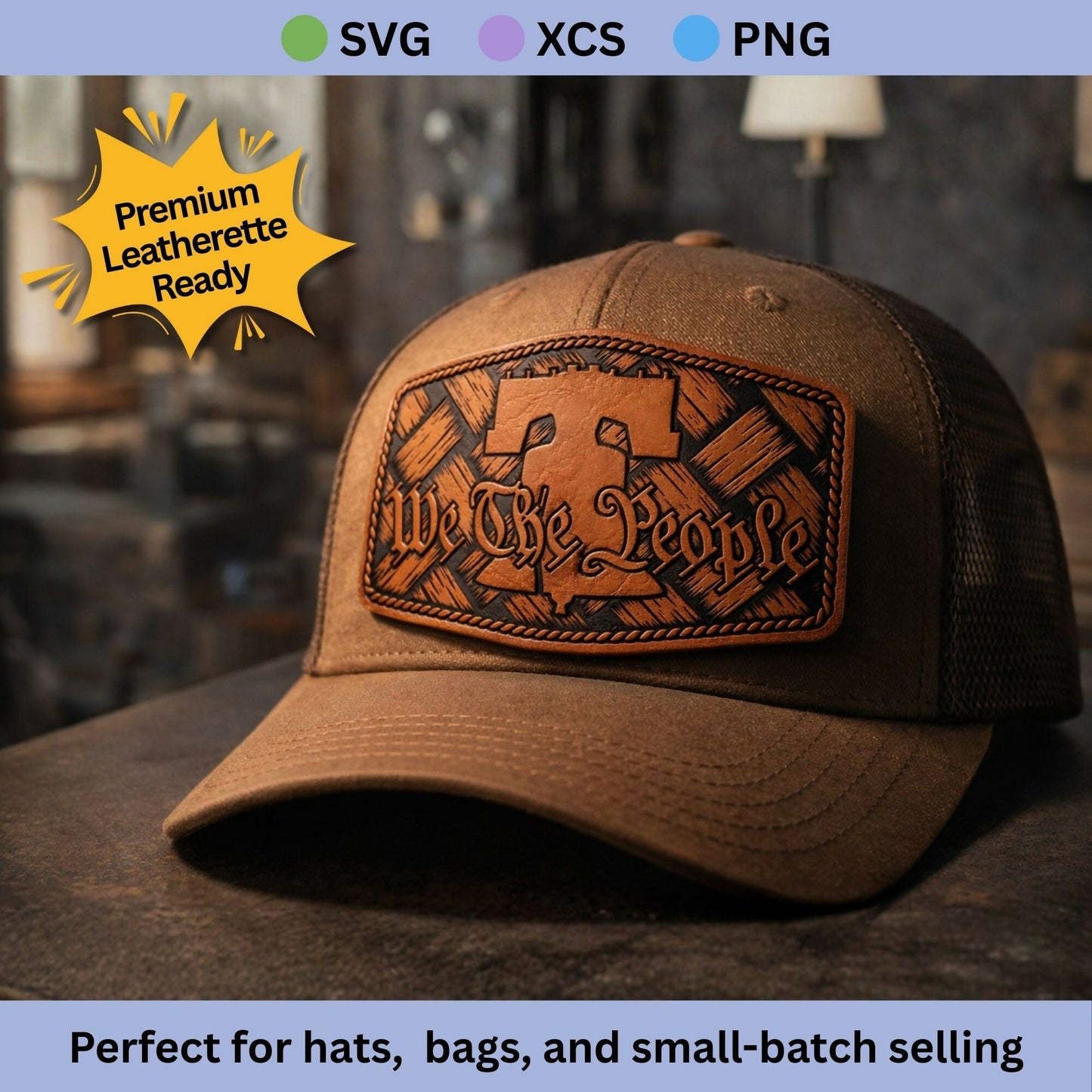 Liberty Bell We the People Patch SVG Bundle | Patch & Burn Style - LoneStar Adhesive