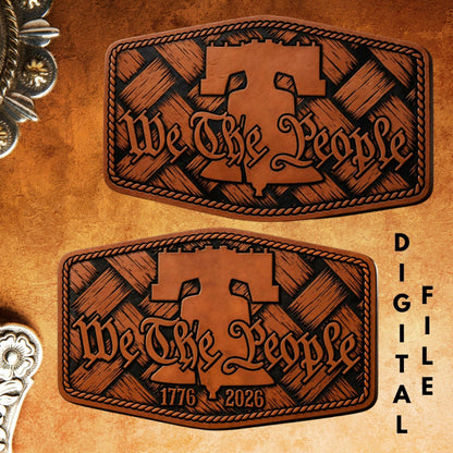 Liberty Bell We the People Patch SVG Bundle | Patch & Burn Style - LoneStar Adhesive