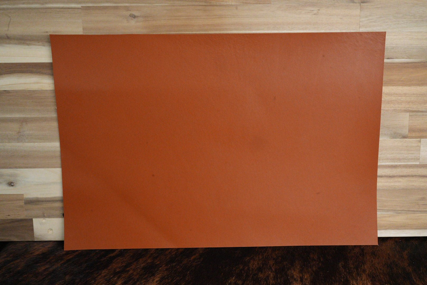 Limousin Brown Top - Grain Leather Panel (12x18) - LoneStar Adhesive