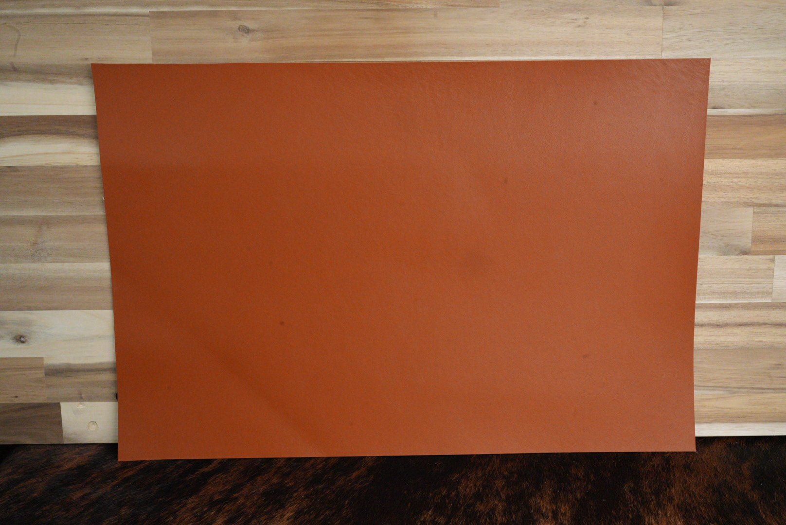 Limousin Brown Top - Grain Leather Panel (12x18) - LoneStar Adhesive