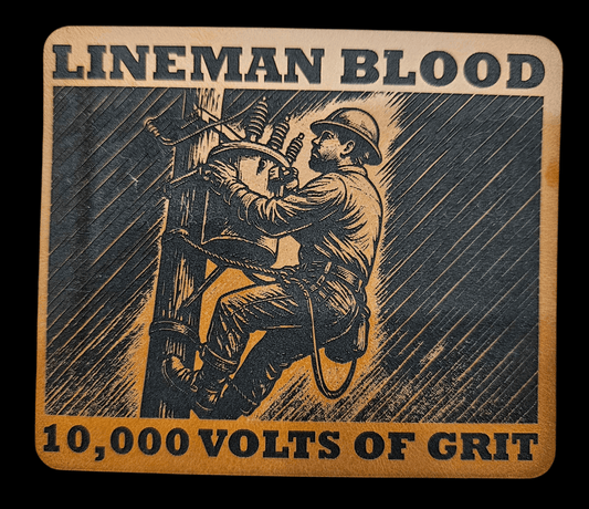 LINEMAN Blood - 10,000 Volts - LoneStar Adhesive