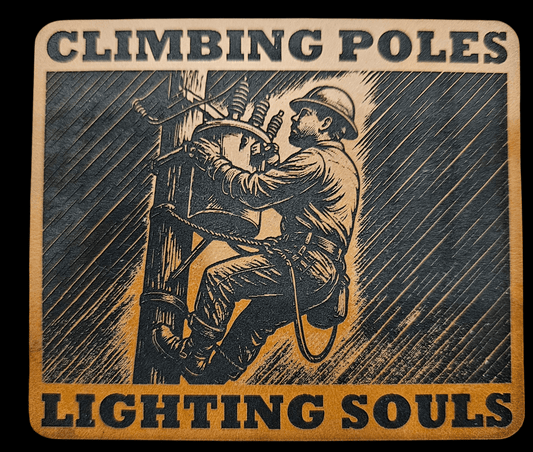 LINEMAN - Climbing Pole - Lighting Souls - LoneStar Adhesive