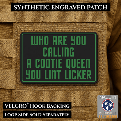 Lint Licker Funny Quote Morale Patch, 2x3" | Made in USA | VELCRO® Brand Hook Backing - #LoneStar Adhesive#